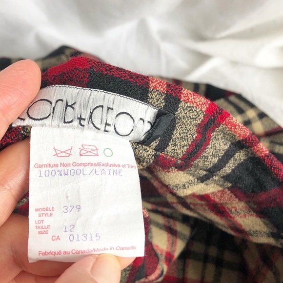 Courageous vintage plaid pleated midi/maxi skirt - Picture 4 of 5